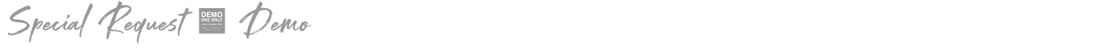 Special Request font preview